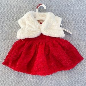 Cat & Jack baby girl Christmas dress 3-6 months